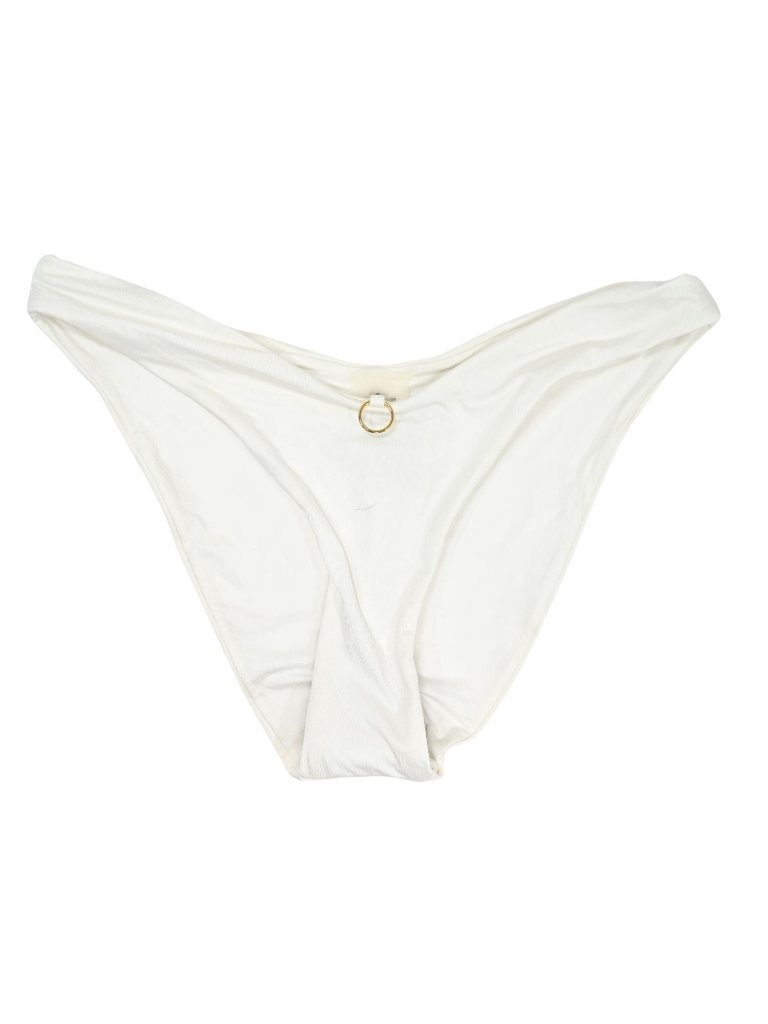 Monica Hansen Beachwear Hoop Ring Bikini Bottoms In White